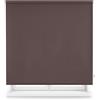 Blindecor Tenda oscurante su misura, colore marrone scuro, 160 x 230 cm (larghezza per altezza), dimensioni del tessuto, 157 x 225 cm, tende avvolgibili oscuranti per finestre