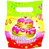 amscan TIFANY 8013401.0 Birthday Sacchetto a Caramella décor Multicolore - Set di 6