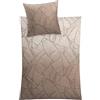 Kleine Wolke Royal 6238271952 - Set di Set Copripiumino singolo e federa Vero, mako-satin, 135 x 200 cm, colore: tortora