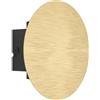 Eglo Talamello Lampada da parete a LED per interni, rotonda, illuminazione indiretta, faretto da parete corridoio e soggiorno, metallo oro spazzolato, luce bianca calda, diametro 15 cm