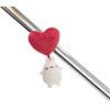 NICI- MagNICI Cuore MOLANG 5cm Bianco-Peluche con calamita-Animale Magnetico per frigoriferi, lavagne, Oggetti in Metallo e Molto Altro Ancora, Ottima Idea Regalo, Colore, 61671