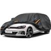 Kayme Telo Copriauto da Esterno, Compatibile con Volkswagen Golf MK5/6/7/8 (2003-2025), Copertura a 7 Starti per Impermeabile Anti UV Anti Vento Antipolvere, Telo Copri con Cerniera e in Cotone.