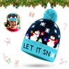 JOKILY Cappello di Natale per bambini, a LED, con luce LED, per bambini, taglia unica, per bambini e adulti, cappello di Babbo Natale, per Natale