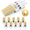 COITROZR G4 lampadine LED, 3W G4 lampadine a LED Bianco Caldo 3000K,Equivalente a una lampadina alogena 20W 30W,AC/DC 12V-24V 300LM,Senza sfarfallio dimmerabile, 10pcs