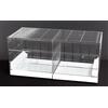 DOMUS MOLINARI GABBIA UCCELLI COVA 90 X40 CON DIVISORIO FRONTALE,GRIGLIE,CASETTI IN PLASTICA E MANGIATOIE