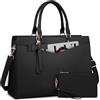 RAINSMORE Borsa da Lavoro Donna con Pochette Borsa Porta PC 15,6 Pollici Grande Borsa a Mano Pelle PU Borse Messenger per Affari Ufficio Università