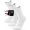 TRENDOUX Calzini Tennis Uomo Donna 35-38 39-42, Calze Ciclismo Uomo Traspiranti Cotone Imbottito, Calzini Compressione, Supporto Dell'arco Plantare Anti-Vesciche per Running, Trekking - Grigio, 3 Paia