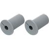 QUARKZMAN 2pz Parete Gommini per Cavi 3/4 Silicone Cavo Parete Boccola Alimentazione Attraverso Cavo Instradamento Kit Accessori Parete Cavo Pass Attraverso per Ethernet con 7mm Buco Grigio