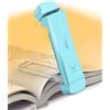 HIONXMGA Luce per Lettura Libri a Letto,Luce da Lettura a LED portatile con clip,3 Colori ambra e regolazione continua della luminosità,Lampada Lettura ricaricabile USB,perfetta per Amanti dei Libri