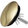 Dakexiong Copertura del foro del lavello della cucina da 5 cm Copertura del foro del rubinetto del lavello della cucina in acciaio inossidabile Tappo tappo tappo in metallo di chiusura, oro chiaro