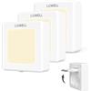 LQWELL® Luce Notturna con Presa Pieghevole con Sensore Crepuscolare, Lampada Notturna con LuminositÀ Regolabile, Luce Automatica con Presa, Luce di Orientamento (Bianco, 3 Pezzi)