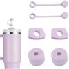 AIROLDI 6 Pezzi Silicone Tappo Anti Sversamento Compatibili Con Stanley Cup 2.0 40oz 30 oz Anti-Perdite Tappi Anti-Sversamento In Silicone Adatto Per Accessori Tazza Stanley (Viola Chiaro)