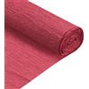 QUARKZMAN 2pz Rotolo di Carta Crespa 210cm Lunghezza 50cm Larghezza per Cerimonia Nozze Varie Grandi Feste Decorazione, Rosso Intenso