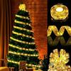 OPAHUTER 5 M/ 16.4 Ft Luminose a Nastro Lucido per Albero di Natale, 50 LED Luci di Albero per Natale, luminosa di Natale a LED, Catene Luminose Nastro per Matrimonio, Capodanno, Vacanze