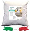 GM ECO Soft Cuscini Letto 80x80 guanciale per dormire rivestimento in fibre sintetiche anallergiche fresco lavabile anallergico e traspirante Made in Italy