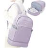 suradar Sacca Sportiva Zaino Palestra Donna con Scomparto Zaino Sportivo Donna Sacca Zaino Sacca Impermeabile Piscina Sacca Palestra Donna Zaino Palestra Con Portascarpe Sacca Inter Viola