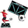 Ayizhiniu Tappeto Calcio Allenamento, Tappetino da Calcio per Dribbling, Tappetino da Calcio Gomma Antiscivolo, Adatto Bambini Amanti del Calcio Tappeto Allenamento