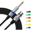 TIGER Mic6-03 - Cavo Con Connettore Femmina Xlr Su Jack In Bronzo, 3 metri