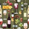 Anniversary House Tiflair - Confezione da 20 tovaglioli a 3 strati, motivo formaggio e vino, per decoupage, 33 x 33 cm