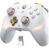 GameSir Cyclone2 TMR Game Controller TMR Hall Stick Gamepad con doble Hall Trigger/Micro Trigger Mando de juegos para Switch, Android, iOS y PC Wired/wireless/2.4G con teclas macro Blanco.