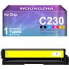 Woungzha No Chip Compatibile con Cartuccia Toner C230 Di Ricambio per Xerox C230 C235, 3000 Pagine, Accessori Stampanti (1 Giallo)