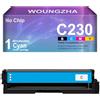 Woungzha No Chip Compatibile con Cartuccia Toner C230 Di Ricambio per Xerox C230 C235, 3000 Pagine, Accessori Stampanti (1 Ciano)