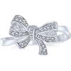 Bling Jewelry Personalizza Anello Fiocco A Nastro In Stile Vittoriano Vintage Con Pavé Di Zirconi Cubici CZ Per Festa Romantica Di Nozze Per Donne E Adolescenti In Argento Sterling .925