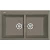 Plados AM8620-72 Lavello 2 Vasche Serie Elegance 86-20 finitura 72 ULTRAGRANIT TARTUFO