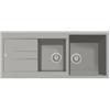 Plados AM11620-N4 Lavello 2 Vasche con Gocciolatoio Reversibile Serie Elegance 116-20 finitura N4 URBAN GREY
