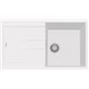 Plados AM8610-N1 Lavello 1 Vasca con Gocciolatoio Reversibile Serie Elegance 86-10 finitura N1 PURE WHITE