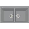Plados AM8620-N4 Lavello 2 Vasche Serie Elegance 86-20 finitura N4 URBAN GREY