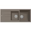 Plados AM11620-N3 Lavello 2 Vasche con Gocciolatoio Reversibile Serie Elegance 116-20 finitura N3 ARGAN