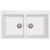 Plados AM8620-98 Lavello 2 Vasche Plados Serie Elegance 86-20 finitura 98 ULTRAGRANIT BIANCO