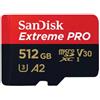 Sandisk CARD 512GB SanDisk Extreme PRO microSDXC UHS-I Karte + Adapter