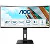 Aoc 86,4cm/34'' (3440x1440) AOC Pro-Line CU34P2A 21:9 1ms USB 2xHDMI DisplayPort VESA Speaker 2K UHD Black