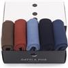 GATTI A POIS Box N.5 Calze Lunghe Filo di Scozia a Lavorazione Piquet (Nido d'Ape) (IT, Numero, 43, 44, Regular, Regular, Multicolore)
