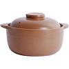 YLME Casseruola Per Stufato Casseruola in Argilla Non Smaltata Vecchio Stile Terracotta Resistente Alle Alte Temperature Ideale Per Zuppe, Stufati, Porridge E Cottura Su Fornelli A Gas,1.2L