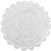 YIzunnu Sottobicchieri rotondi vintage in cotone all'uncinetto, tovaglietta da tavolo, centrini bianchi, 50 cm