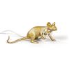 SELETTI Lampada da tavolo Mouse Lamp Gold/Oro Mod.Lie Down Steso design Seletti