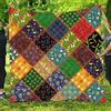 FANSU 3D Copriletto Trapuntato Matrimoniale Singolo Elegante Coperta Trapunta Primaverile Estivo Antipolveri Copri Letto per Camera da Letto per Bambini Adulti (Patchwork Floreale,96x114cm)