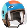 CGM Casco Moto Jet CGM 191G PIX Azzurro Arancione