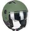 CGM Casco Jet CGM 116A Air Colore Verde Opaco
