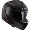 LS2 Casco Modulare LS2 Strobe 2 Lux Nero Opaco Rosa