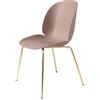 Gubi - Sedia Beetle - Rosa - Acciaio placcato ottone - Designer GamFratesi
