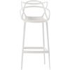 Kartell - Sedia da bar Masters - Bianco - Tecnopolimero termoplastico riciclato - Designer Philippe STARCK with Eugeni QUITLLET