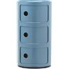 Kartell - Portaoggetti Componibili - Blu - ABS - Designer Anna Castelli Ferrieri