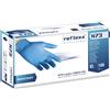 REFLEXX Guanti Nitrile Reflexx R73 - gr. 4,5 . senza polvere - guanti monouso - certificati - azzurro - 100% latex free - conf. 100 pezzi - TAGLIA S