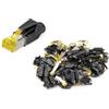 DIGITUS Connettore di Rete RJ45 Cat 6A - 10 Pezzi Hirose TM31 - Connettore a crimpare Cat6A schermato - per Cavi di Rete, Cavi Patch, Cavi Ethernet - 10GBase-T - 8P8C - AWG 27/7 a AWG 24/7