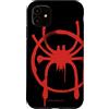 Marvel Spider-Man nell'icona di Miles Morales Verse di Spider-Verse Custodia per iPhone 11