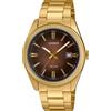 Casio Orologio Unisex Casio Dorato Acciaio Collection Solo tempo MTP-1302PGC-5AVEF Marrone